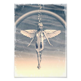  Engel onder de Regenboog Foto Afdruk