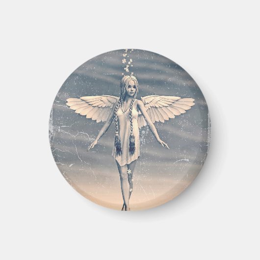  Engel onder de Regenboog Magneet (Voorkant)