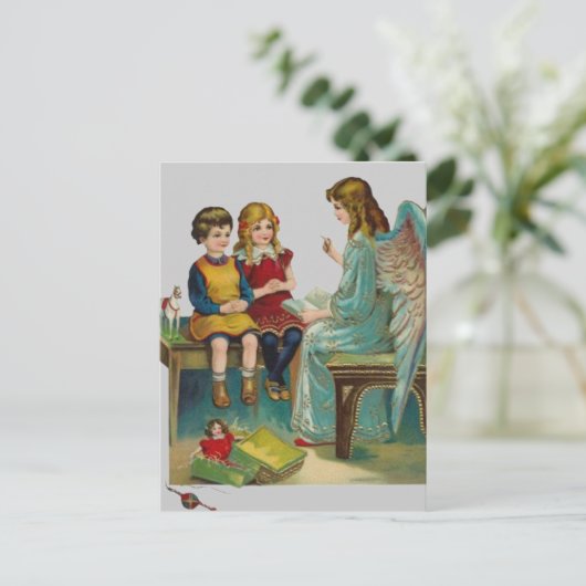 Engel onderwijs Schattigee kinderen Briefkaart (Staand voorkant)