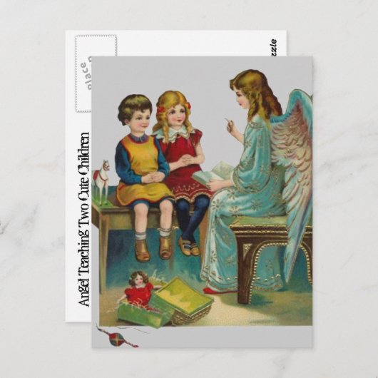 Engel onderwijs Schattigee kinderen Briefkaart (Voorkant / Achterkant)