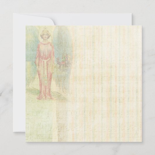 Engel op een  textuur kaart (Achterkant)