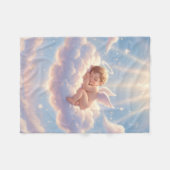 Engel op een wolk - Zoete dromen Fleece Deken (Voorkant (Horizontaal))