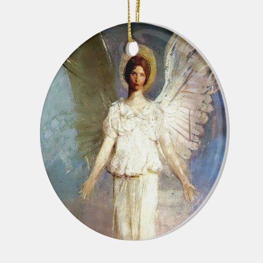 “Engel op het middaguur” van Abbott Thayer Keramisch Ornament (Links)