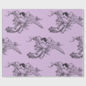 ENGEL OP het Verpakkende Document van de LAVENDEL Cadeaupapier (Vlak)