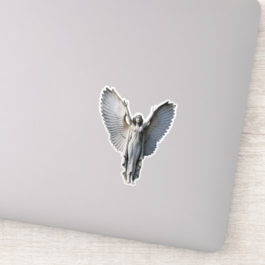 Engel op maat gesneden vinyl sticker (Detail)