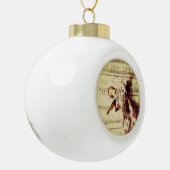  engel op muziekkeramische siervoorwerpen keramische bal ornament (Links)