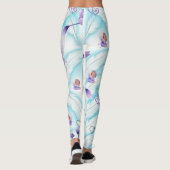 Engel Paarse Harten Broek Leggings (Achterkant)