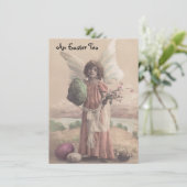  engel Paaspartij uitnodigingen (Staand voorkant)