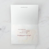 Engel, Psalm 91 het Denken aan u, Steun Kaart (Binnen)