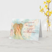 Engel, Psalm 91 het Denken aan u, Steun Kaart (Gele Bloem)