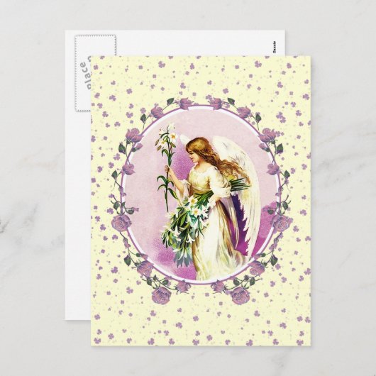  engel religieus Pasen Feestdagenkaart (Voorkant / Achterkant)