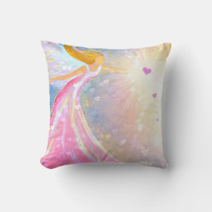 Engel roze blauw hart zegeningen kussen