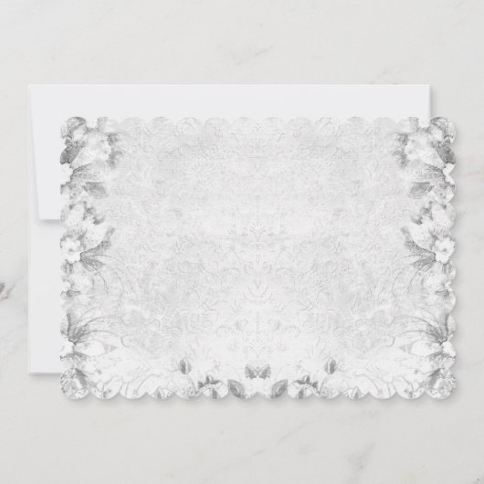 engel roze en grijs doopsel kaart (Achterkant)