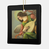 Engel Schilderij Met Mandoline Keramisch Ornament (Links)