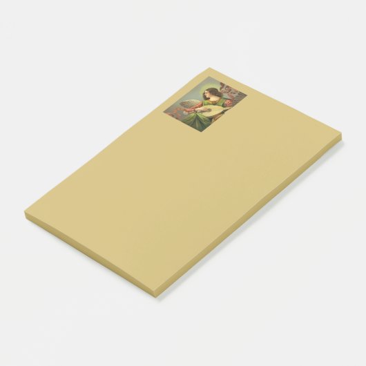 Engel Schilderij Met Mandoline Post-it® Notes (Schuin)