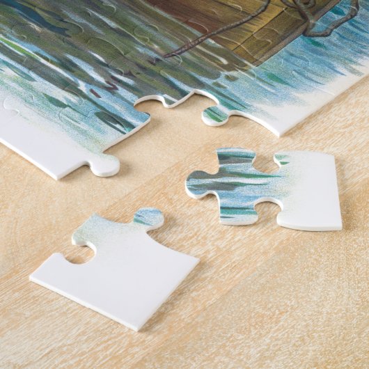 Engel Schutzengel und Junge im Boot Legpuzzel (Zijkant)