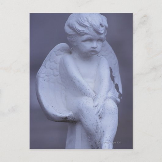 Engel sculptuur briefkaart (Voorkant)