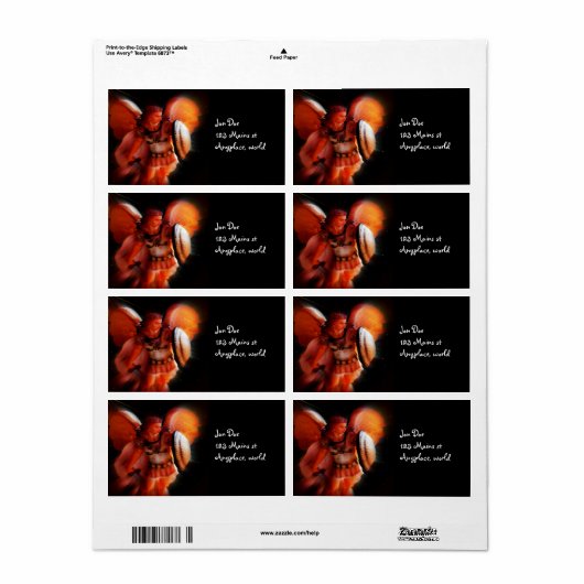 Engel Sint Michael Etiket (Full Sheet)