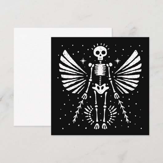 Engel skelet Gotische Kerstmis (Voorkant / Achterkant)