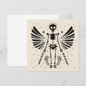 Engel skelet Gotische Kerstmis (Voorkant / Achterkant)