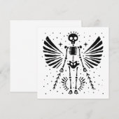 Engel skelet Gotische Kerstmis (Voorkant / Achterkant)