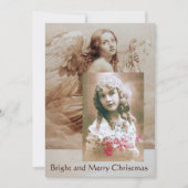 ENGEL SPEELT LYRA BOVEN DE WOLKEN Foto sjabloon Kaart (Voorkant)