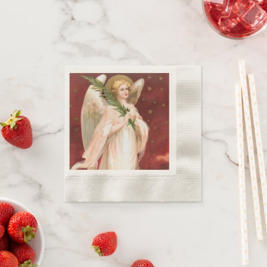  Engel Spruce Branch Holiday Servetten (Insitu)