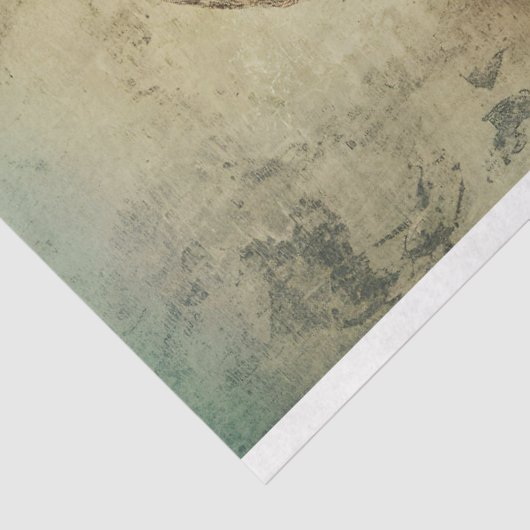 Engel standbeeld met Patina Decoupage Tissuepapier (Detail)