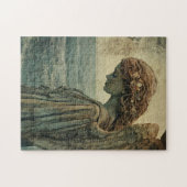 Engel standbeeld met Patina Legpuzzel (Horizontaal)