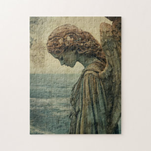 Engel standbeeld met Patina Legpuzzel