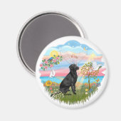 Engel Ster - Black Lab Magneet (Voorkant / Achterkant)