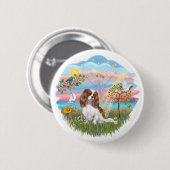 Engel Ster - Blenheim Cavalier Ronde Button 5,7 Cm (Voorkant /achterkant)