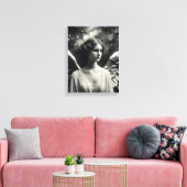 Engel Sterren Zwart en Wit Canvas Afdruk (Insitu (Woonkamer))