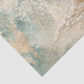 Engel Teal Parel Tissuepapier (Detail)