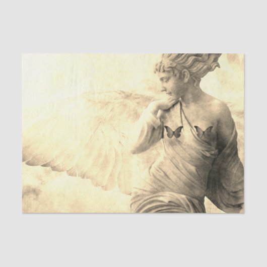 ENGEL TISSUE PAPIER IN GEEL (Voorkant)