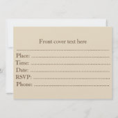 Engel trompetten kaart (Achterkant)