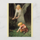 Engel und Mädchen im Wald. Briefkaart (Voorkant)