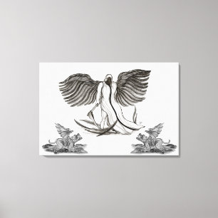 Engel Uriel Canvas Afdruk