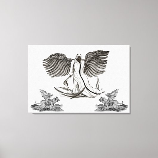 Engel Uriel Canvas Afdruk (Voorkant)