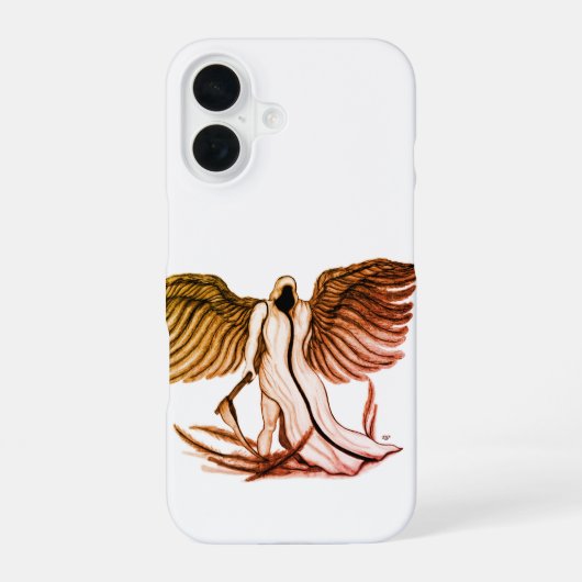 Engel Uriel iPhone 16 Hoesje (Achterkant)