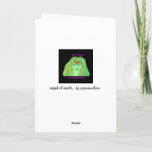 engel van aarde… door peacewillow feestdagen kaart (Achterkant)