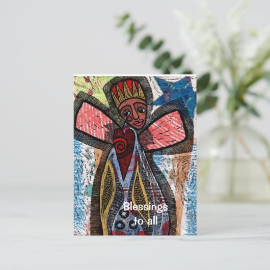 Engel van Afrika Briefkaart (Staand voorkant)