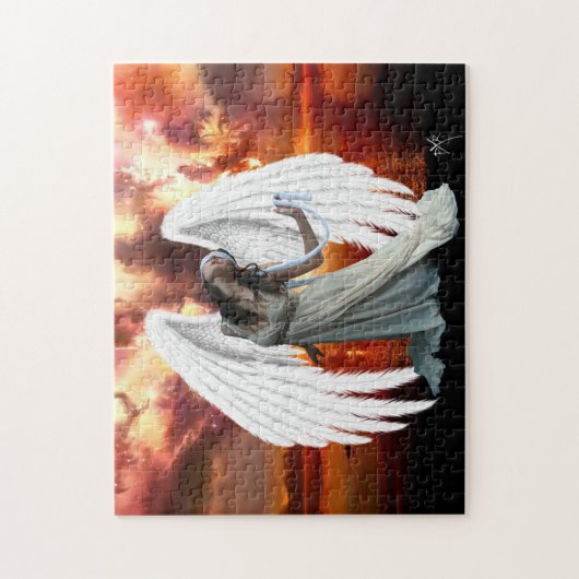 Engel van angueuze puzzel (Verticaal)