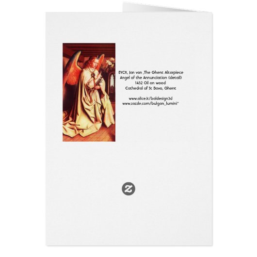 Engel van de aankondiging (Achterkant)