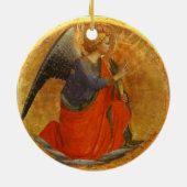 Engel van de Aankondiging Aangepaste datum Keramisch Ornament (Achterkant)