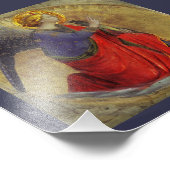 Engel van de aankondiging van Fra Angelico Foto Afdruk (Hoek)