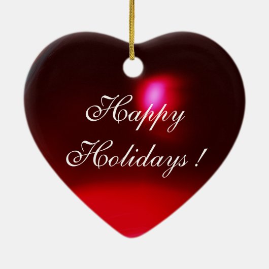 Engel van de aankondiging van het kersthart keramisch ornament (Achterkant)