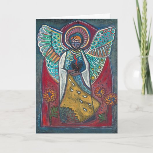 Engel van de Broken Heart Bereavement Kaart (Voorkant)