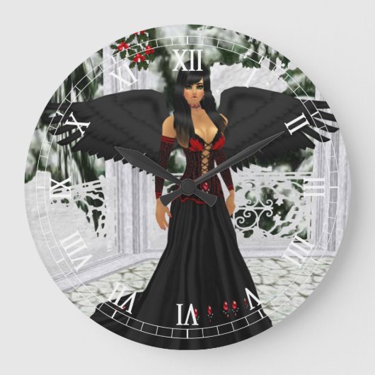 Engel van de Donkere Roman Klok van het Cijfer (Voorkant)