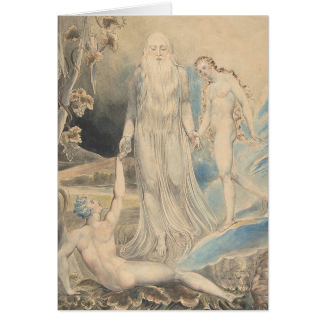 Engel van de goddelijke Aanwezigheid die Eva aan A (Voorkant)